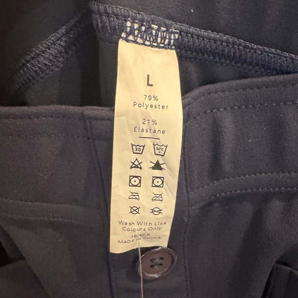 HALARA Midnight Blue Button-Up Pants - Picture 3 of 3